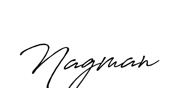 Design your own signature with our free online signature maker. With this signature software, you can create a handwritten (Antro_Vectra_Bolder) signature for name Nagman. Nagman signature style 7 images and pictures png