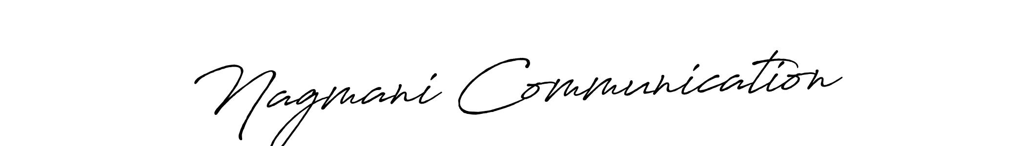 Antro_Vectra_Bolder is a professional signature style that is perfect for those who want to add a touch of class to their signature. It is also a great choice for those who want to make their signature more unique. Get Nagmani Communication name to fancy signature for free. Nagmani Communication signature style 7 images and pictures png