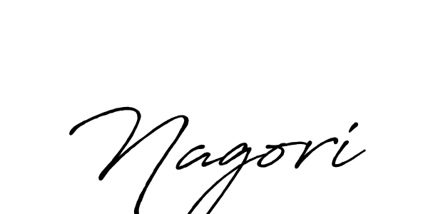 Use a signature maker to create a handwritten signature online. With this signature software, you can design (Antro_Vectra_Bolder) your own signature for name Nagori. Nagori signature style 7 images and pictures png