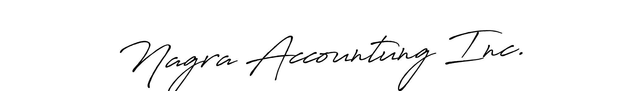 How to Draw Nagra Accountung Inc. signature style? Antro_Vectra_Bolder is a latest design signature styles for name Nagra Accountung Inc.. Nagra Accountung Inc. signature style 7 images and pictures png