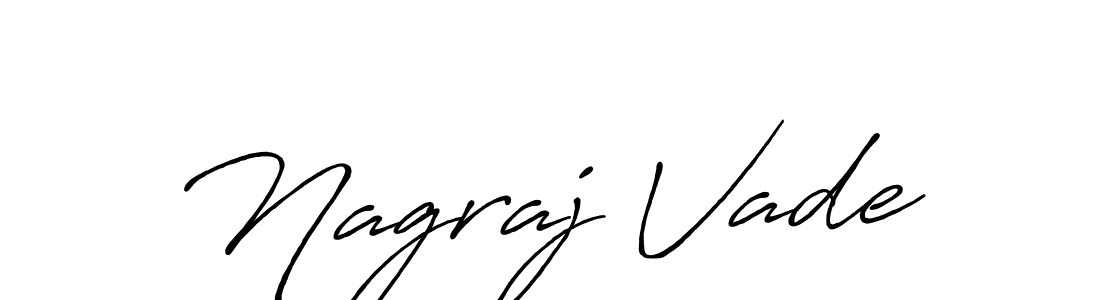 Create a beautiful signature design for name Nagraj Vade. With this signature (Antro_Vectra_Bolder) fonts, you can make a handwritten signature for free. Nagraj Vade signature style 7 images and pictures png