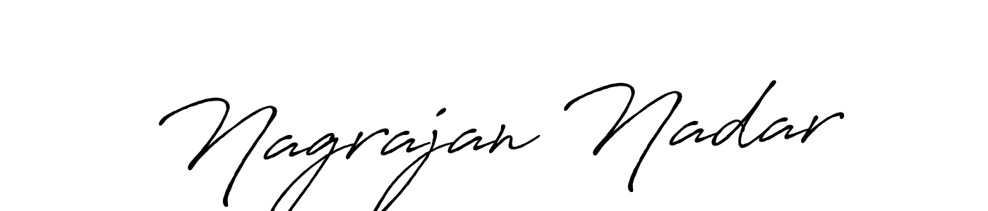 Antro_Vectra_Bolder is a professional signature style that is perfect for those who want to add a touch of class to their signature. It is also a great choice for those who want to make their signature more unique. Get Nagrajan Nadar name to fancy signature for free. Nagrajan Nadar signature style 7 images and pictures png