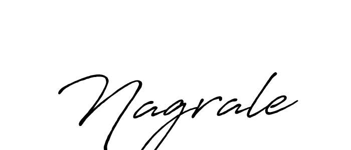 Nagrale stylish signature style. Best Handwritten Sign (Antro_Vectra_Bolder) for my name. Handwritten Signature Collection Ideas for my name Nagrale. Nagrale signature style 7 images and pictures png