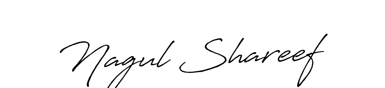 Also we have Nagul Shareef name is the best signature style. Create professional handwritten signature collection using Antro_Vectra_Bolder autograph style. Nagul Shareef signature style 7 images and pictures png