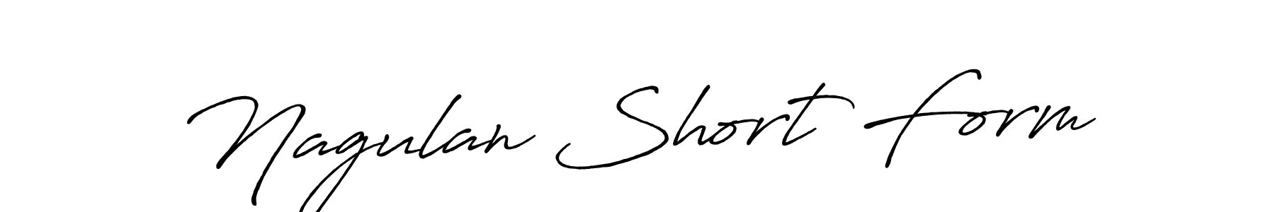 How to make Nagulan Short Form signature? Antro_Vectra_Bolder is a professional autograph style. Create handwritten signature for Nagulan Short Form name. Nagulan Short Form signature style 7 images and pictures png