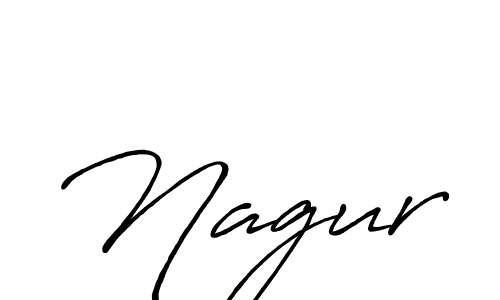 Make a beautiful signature design for name Nagur. With this signature (Antro_Vectra_Bolder) style, you can create a handwritten signature for free. Nagur signature style 7 images and pictures png