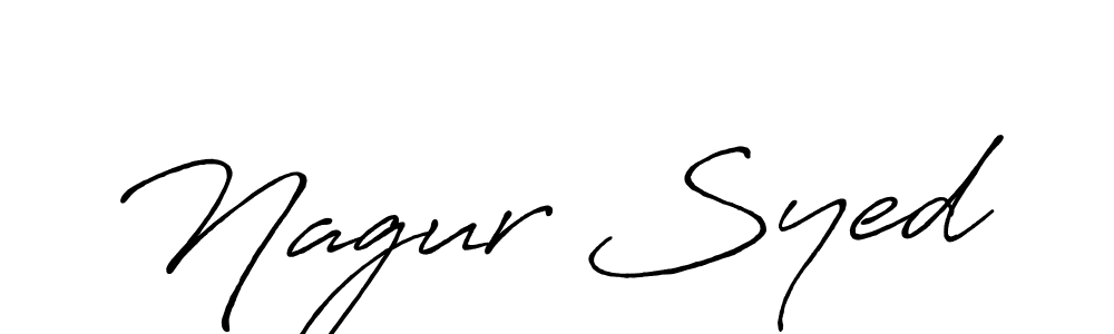Also we have Nagur Syed name is the best signature style. Create professional handwritten signature collection using Antro_Vectra_Bolder autograph style. Nagur Syed signature style 7 images and pictures png