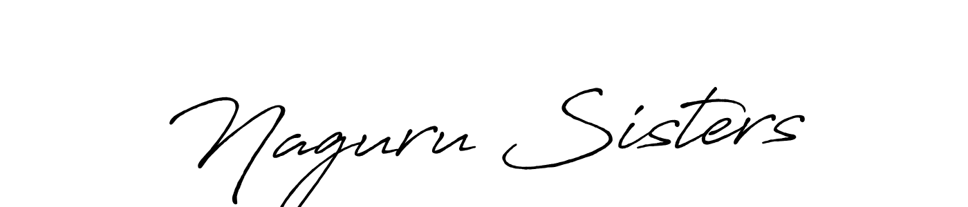 Make a beautiful signature design for name Naguru Sisters. Use this online signature maker to create a handwritten signature for free. Naguru Sisters signature style 7 images and pictures png