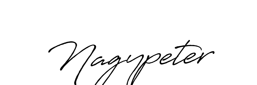 How to make Nagypeter name signature. Use Antro_Vectra_Bolder style for creating short signs online. This is the latest handwritten sign. Nagypeter signature style 7 images and pictures png