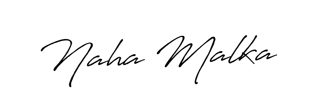 if you are searching for the best signature style for your name Naha Malka. so please give up your signature search. here we have designed multiple signature styles  using Antro_Vectra_Bolder. Naha Malka signature style 7 images and pictures png