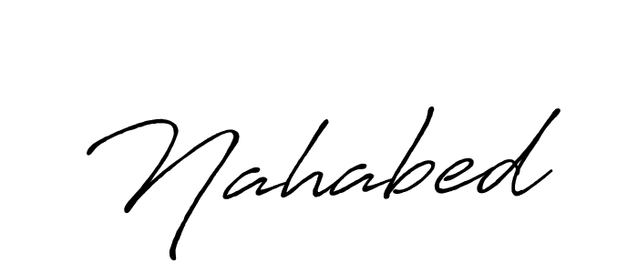 Make a beautiful signature design for name Nahabed. Use this online signature maker to create a handwritten signature for free. Nahabed signature style 7 images and pictures png