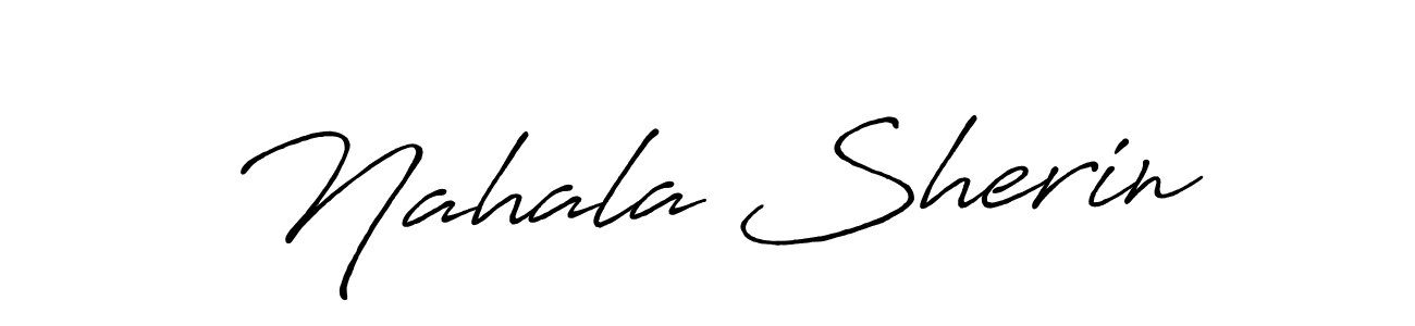How to make Nahala Sherin signature? Antro_Vectra_Bolder is a professional autograph style. Create handwritten signature for Nahala Sherin name. Nahala Sherin signature style 7 images and pictures png