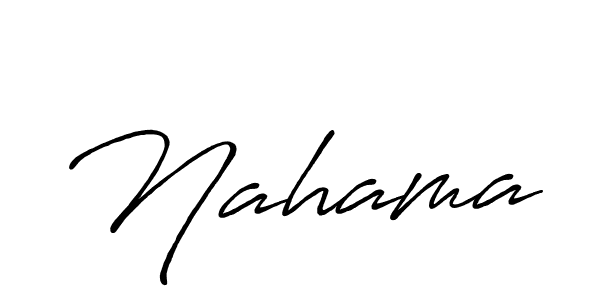 The best way (Antro_Vectra_Bolder) to make a short signature is to pick only two or three words in your name. The name Nahama include a total of six letters. For converting this name. Nahama signature style 7 images and pictures png