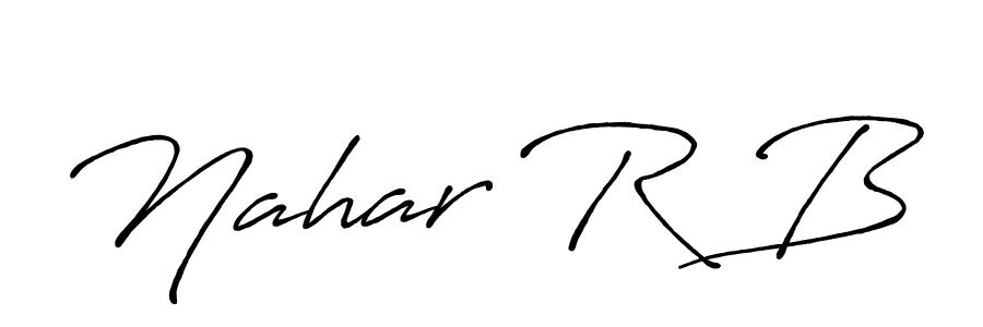 Check out images of Autograph of Nahar R B name. Actor Nahar R B Signature Style. Antro_Vectra_Bolder is a professional sign style online. Nahar R B signature style 7 images and pictures png