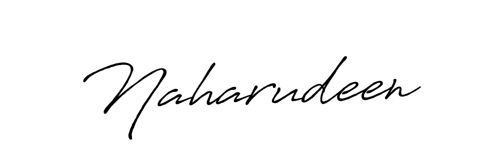 How to make Naharudeen name signature. Use Antro_Vectra_Bolder style for creating short signs online. This is the latest handwritten sign. Naharudeen signature style 7 images and pictures png