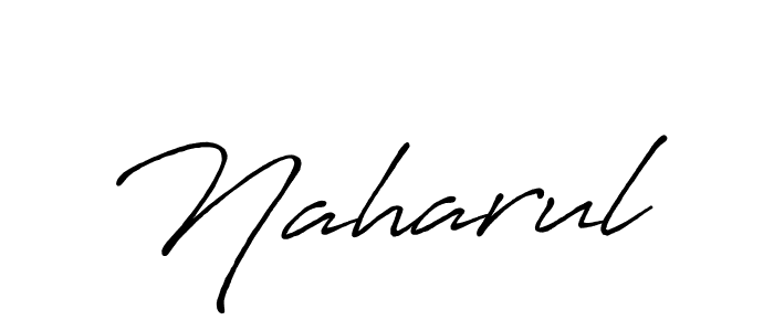 How to make Naharul signature? Antro_Vectra_Bolder is a professional autograph style. Create handwritten signature for Naharul name. Naharul signature style 7 images and pictures png