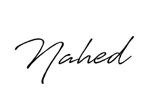 Nahed stylish signature style. Best Handwritten Sign (Antro_Vectra_Bolder) for my name. Handwritten Signature Collection Ideas for my name Nahed. Nahed signature style 7 images and pictures png