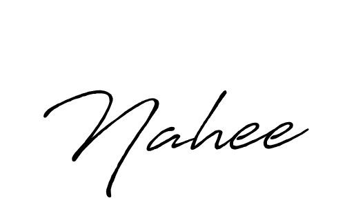 The best way (Antro_Vectra_Bolder) to make a short signature is to pick only two or three words in your name. The name Nahee include a total of six letters. For converting this name. Nahee signature style 7 images and pictures png