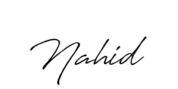Check out images of Autograph of Nahid  name. Actor Nahid  Signature Style. Antro_Vectra_Bolder is a professional sign style online. Nahid  signature style 7 images and pictures png