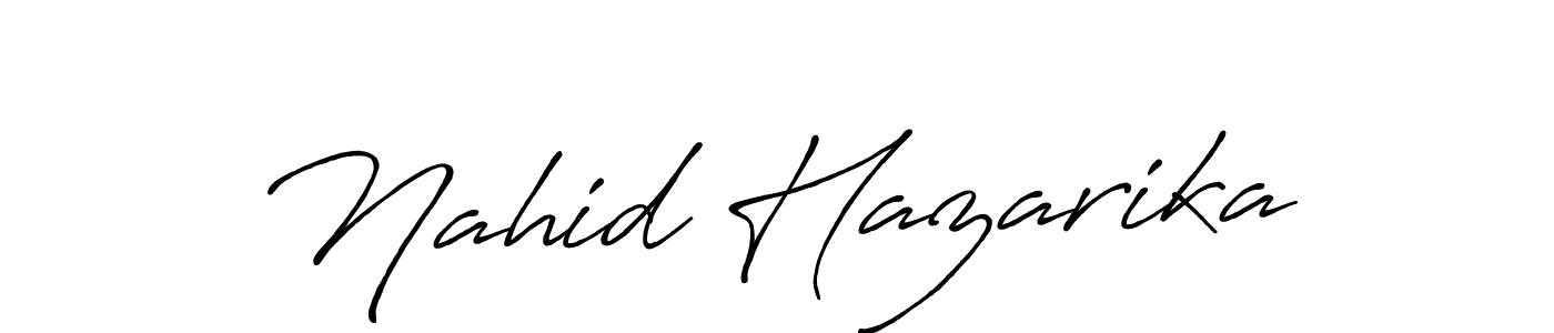 Antro_Vectra_Bolder is a professional signature style that is perfect for those who want to add a touch of class to their signature. It is also a great choice for those who want to make their signature more unique. Get Nahid Hazarika name to fancy signature for free. Nahid Hazarika signature style 7 images and pictures png