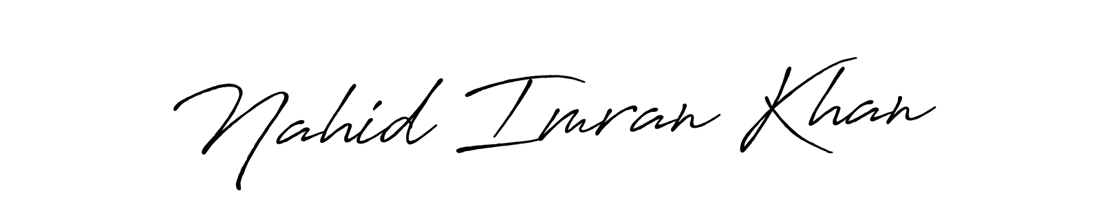 Make a beautiful signature design for name Nahid Imran Khan. Use this online signature maker to create a handwritten signature for free. Nahid Imran Khan signature style 7 images and pictures png