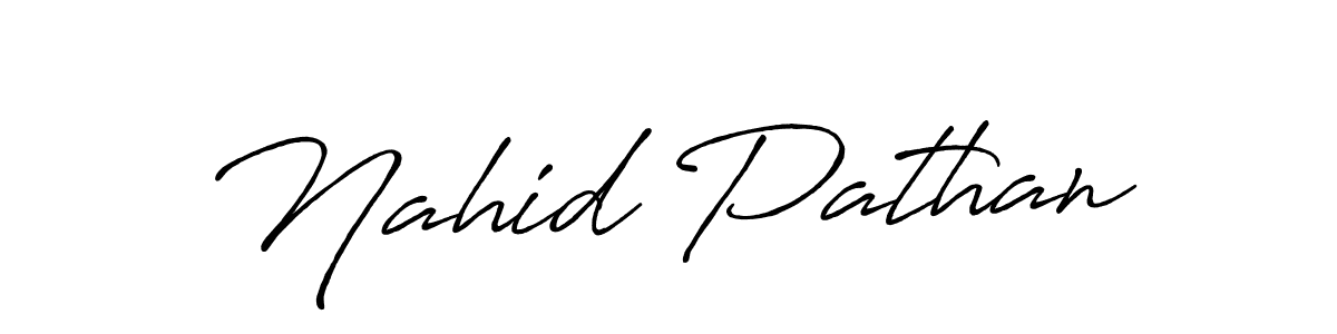 The best way (Antro_Vectra_Bolder) to make a short signature is to pick only two or three words in your name. The name Nahid Pathan include a total of six letters. For converting this name. Nahid Pathan signature style 7 images and pictures png