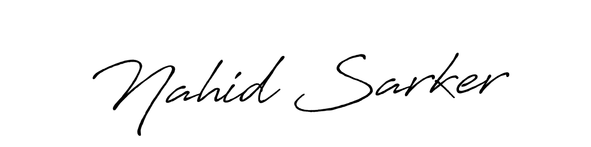 You should practise on your own different ways (Antro_Vectra_Bolder) to write your name (Nahid Sarker) in signature. don't let someone else do it for you. Nahid Sarker signature style 7 images and pictures png
