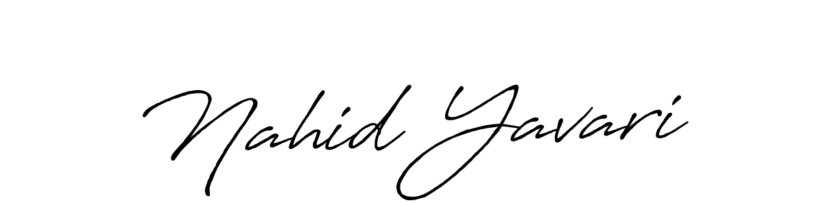 if you are searching for the best signature style for your name Nahid Yavari. so please give up your signature search. here we have designed multiple signature styles  using Antro_Vectra_Bolder. Nahid Yavari signature style 7 images and pictures png