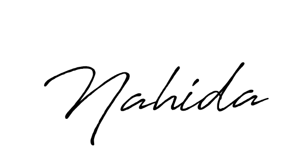 Create a beautiful signature design for name Nahida. With this signature (Antro_Vectra_Bolder) fonts, you can make a handwritten signature for free. Nahida signature style 7 images and pictures png