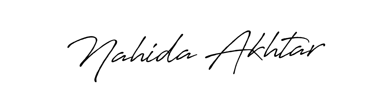 Nahida Akhtar stylish signature style. Best Handwritten Sign (Antro_Vectra_Bolder) for my name. Handwritten Signature Collection Ideas for my name Nahida Akhtar. Nahida Akhtar signature style 7 images and pictures png