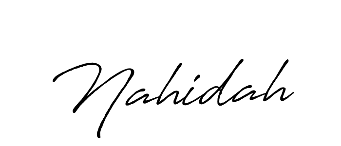 Design your own signature with our free online signature maker. With this signature software, you can create a handwritten (Antro_Vectra_Bolder) signature for name Nahidah. Nahidah signature style 7 images and pictures png