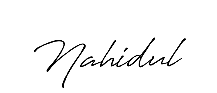Also You can easily find your signature by using the search form. We will create Nahidul name handwritten signature images for you free of cost using Antro_Vectra_Bolder sign style. Nahidul signature style 7 images and pictures png