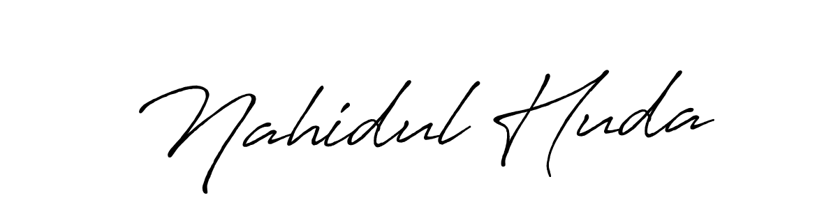 Nahidul Huda stylish signature style. Best Handwritten Sign (Antro_Vectra_Bolder) for my name. Handwritten Signature Collection Ideas for my name Nahidul Huda. Nahidul Huda signature style 7 images and pictures png