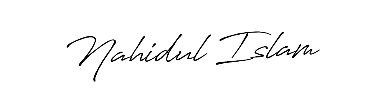 How to Draw Nahidul Islam signature style? Antro_Vectra_Bolder is a latest design signature styles for name Nahidul Islam. Nahidul Islam signature style 7 images and pictures png