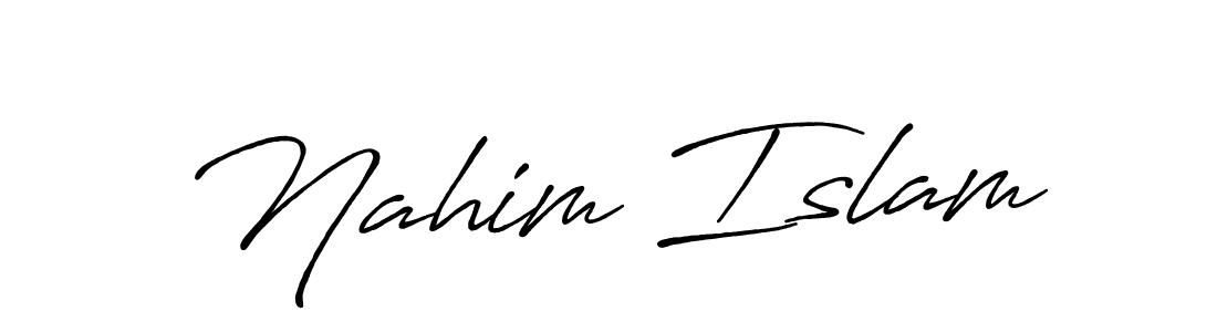 Antro_Vectra_Bolder is a professional signature style that is perfect for those who want to add a touch of class to their signature. It is also a great choice for those who want to make their signature more unique. Get Nahim Islam name to fancy signature for free. Nahim Islam signature style 7 images and pictures png