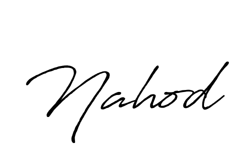 Create a beautiful signature design for name Nahod. With this signature (Antro_Vectra_Bolder) fonts, you can make a handwritten signature for free. Nahod signature style 7 images and pictures png