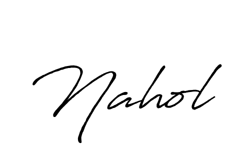 Also we have Nahol name is the best signature style. Create professional handwritten signature collection using Antro_Vectra_Bolder autograph style. Nahol signature style 7 images and pictures png