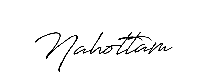 Design your own signature with our free online signature maker. With this signature software, you can create a handwritten (Antro_Vectra_Bolder) signature for name Nahottam. Nahottam signature style 7 images and pictures png