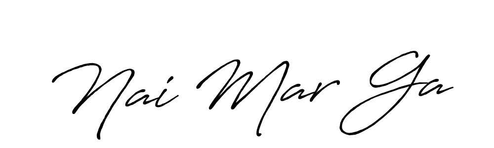 Also You can easily find your signature by using the search form. We will create Nai Mar Ga name handwritten signature images for you free of cost using Antro_Vectra_Bolder sign style. Nai Mar Ga signature style 7 images and pictures png