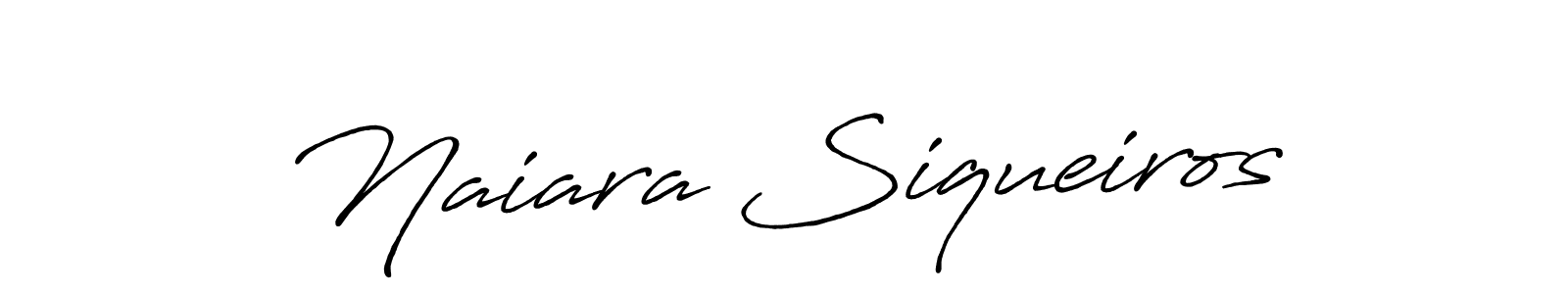 Make a beautiful signature design for name Naiara Siqueiros. With this signature (Antro_Vectra_Bolder) style, you can create a handwritten signature for free. Naiara Siqueiros signature style 7 images and pictures png