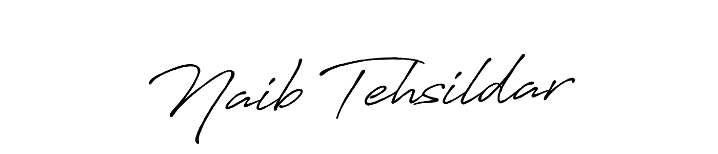 Design your own signature with our free online signature maker. With this signature software, you can create a handwritten (Antro_Vectra_Bolder) signature for name Naib Tehsildar. Naib Tehsildar signature style 7 images and pictures png