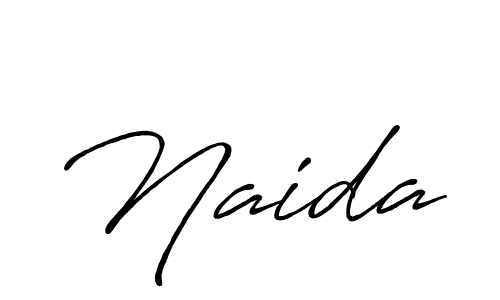 It looks lik you need a new signature style for name Naida. Design unique handwritten (Antro_Vectra_Bolder) signature with our free signature maker in just a few clicks. Naida signature style 7 images and pictures png