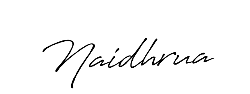 Naidhrua stylish signature style. Best Handwritten Sign (Antro_Vectra_Bolder) for my name. Handwritten Signature Collection Ideas for my name Naidhrua. Naidhrua signature style 7 images and pictures png