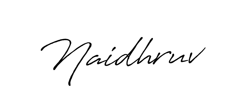 Naidhruv stylish signature style. Best Handwritten Sign (Antro_Vectra_Bolder) for my name. Handwritten Signature Collection Ideas for my name Naidhruv. Naidhruv signature style 7 images and pictures png