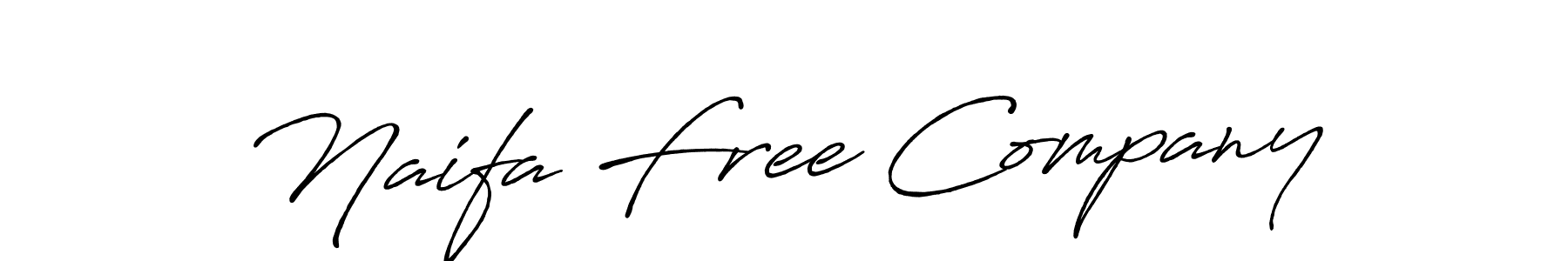 Make a beautiful signature design for name Naifa Free Company. With this signature (Antro_Vectra_Bolder) style, you can create a handwritten signature for free. Naifa Free Company signature style 7 images and pictures png