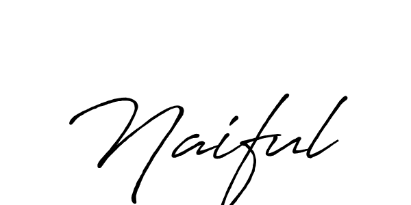 Make a beautiful signature design for name Naiful. With this signature (Antro_Vectra_Bolder) style, you can create a handwritten signature for free. Naiful signature style 7 images and pictures png