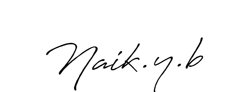 How to make Naik.y.b name signature. Use Antro_Vectra_Bolder style for creating short signs online. This is the latest handwritten sign. Naik.y.b signature style 7 images and pictures png