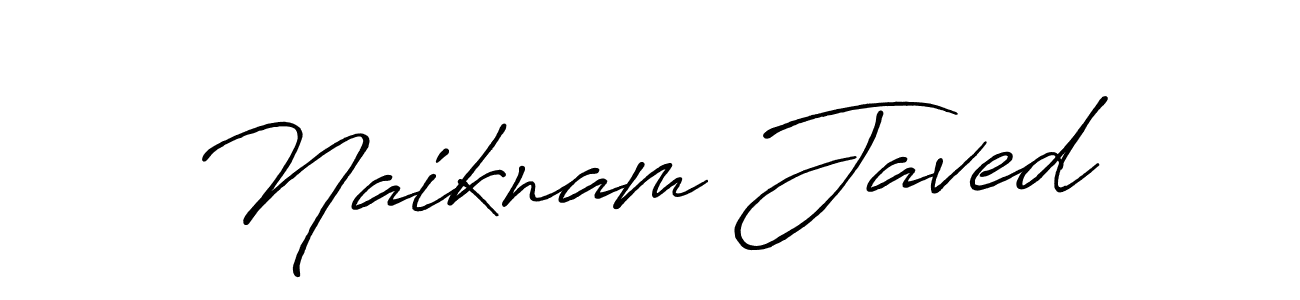 How to Draw Naiknam Javed signature style? Antro_Vectra_Bolder is a latest design signature styles for name Naiknam Javed. Naiknam Javed signature style 7 images and pictures png