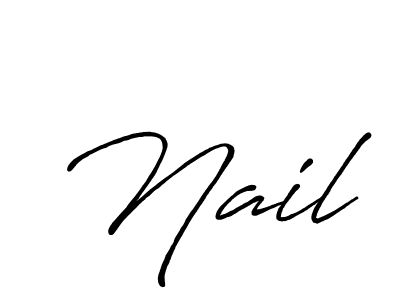 if you are searching for the best signature style for your name Nail. so please give up your signature search. here we have designed multiple signature styles  using Antro_Vectra_Bolder. Nail signature style 7 images and pictures png