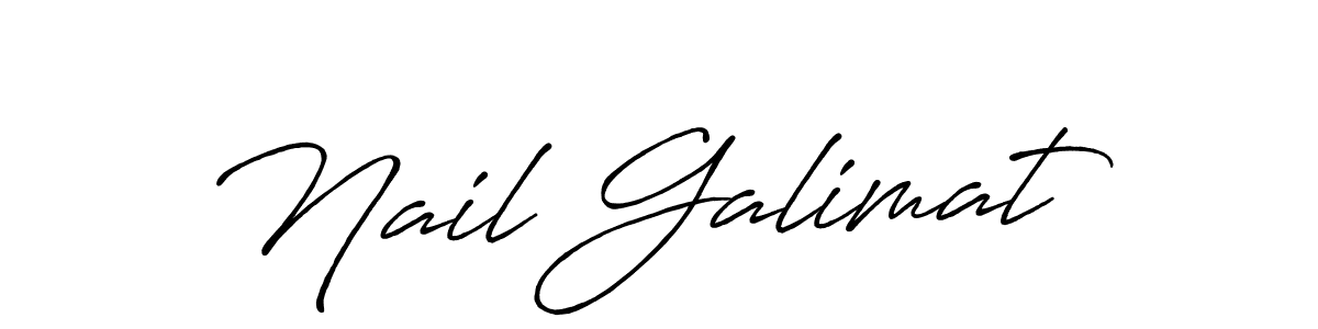 Nail Galimat stylish signature style. Best Handwritten Sign (Antro_Vectra_Bolder) for my name. Handwritten Signature Collection Ideas for my name Nail Galimat. Nail Galimat signature style 7 images and pictures png